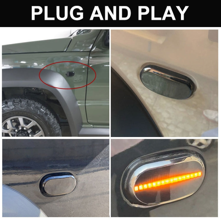 2pcs For Suzuki Jimny JB64W 2018/07- Car Dynamic LED Fender Side Light