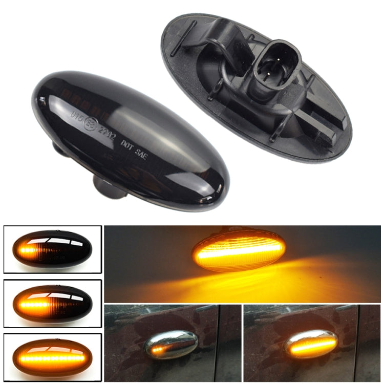 2pcs For Mazda 2 DY 2003-2007 Car Dynamic LED Fender Side Light