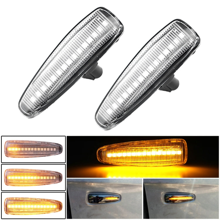 2pcs For Mitsubishi Lancer 2008-2018 Car Dynamic LED Fender Side Light