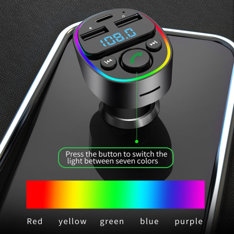 Car Bluetooth MP3 Player Audio FM Transmitter with Ambient Light ÎҵÄÉ̵ê