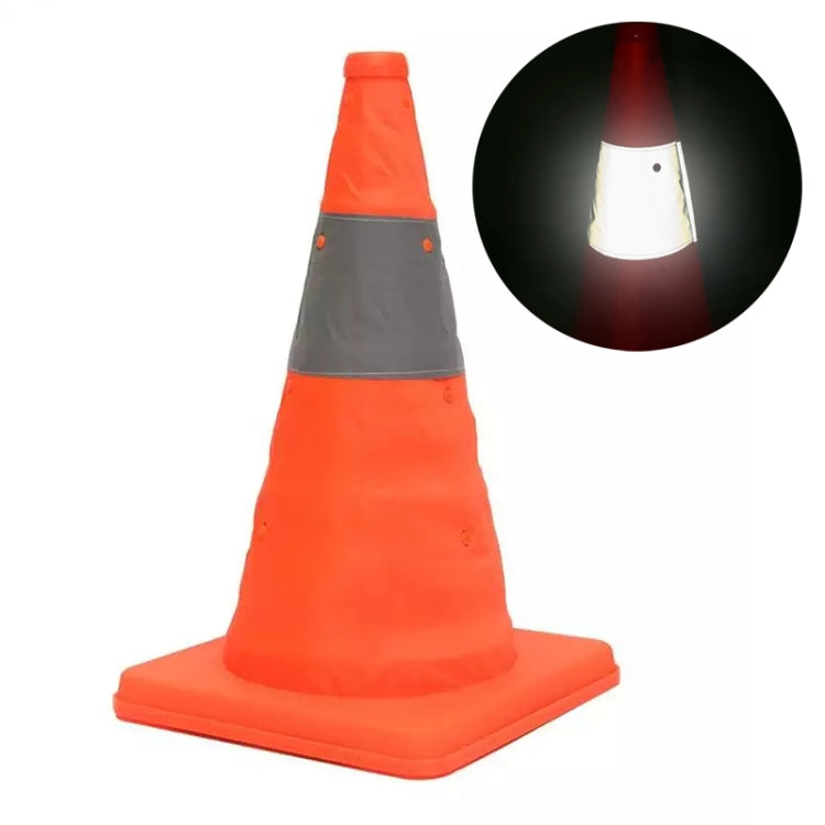 Car Telescopic Folding Road Cone Oxford Cloth Reflective Warning Sign