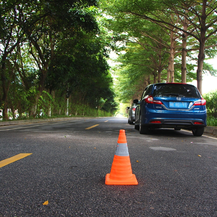 Car Telescopic Folding Road Cone Oxford Cloth Reflective Warning Sign