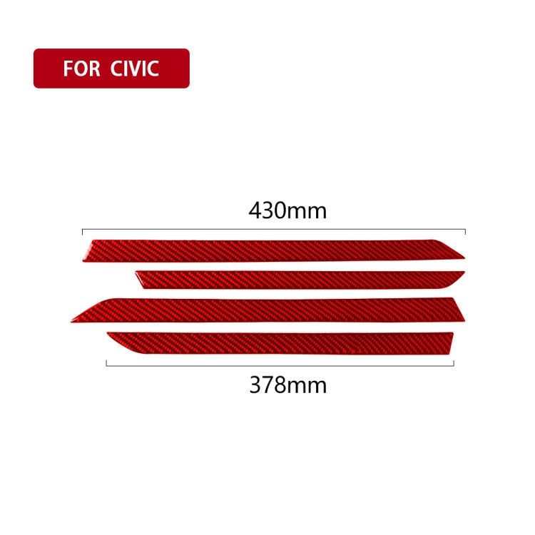 Car Carbon Fiber Door Decorative Strip for Honda Tenth Generation Civic 2016-2019, Left and Right Drive Universal ÎҵÄÉ̵ê