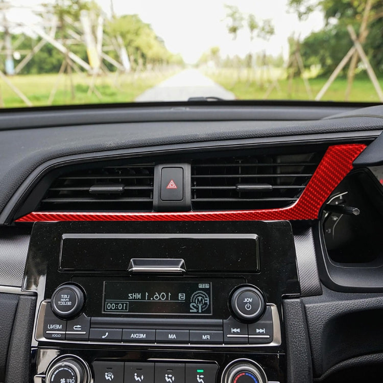 Car Carbon Fiber Below the Central Control Air Outlet Decorative Sticker for Honda Tenth Generation Civic 2016-2019, Right Drive ÎҵÄÉ̵ê