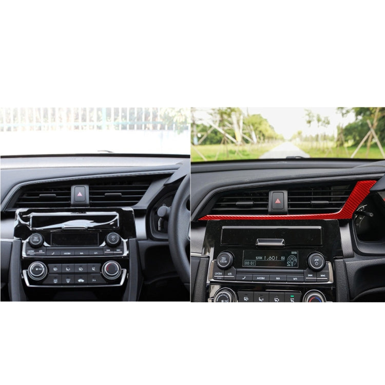 Car Carbon Fiber Below the Central Control Air Outlet Decorative Sticker for Honda Tenth Generation Civic 2016-2019, Right Drive ÎҵÄÉ̵ê