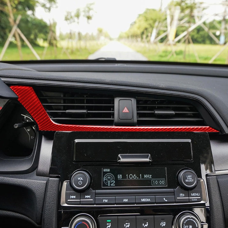 Car Carbon Fiber Below the Central Control Air Outlet Decorative Sticker for Honda Tenth Generation Civic 2016-2019, Left Drive ÎҵÄÉ̵ê