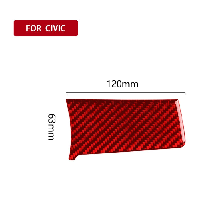 Car Carbon Fiber Central Control Left Decorative Sticker for Honda Tenth Generation Civic 2016-2019, Right Drive ÎҵÄÉ̵ê