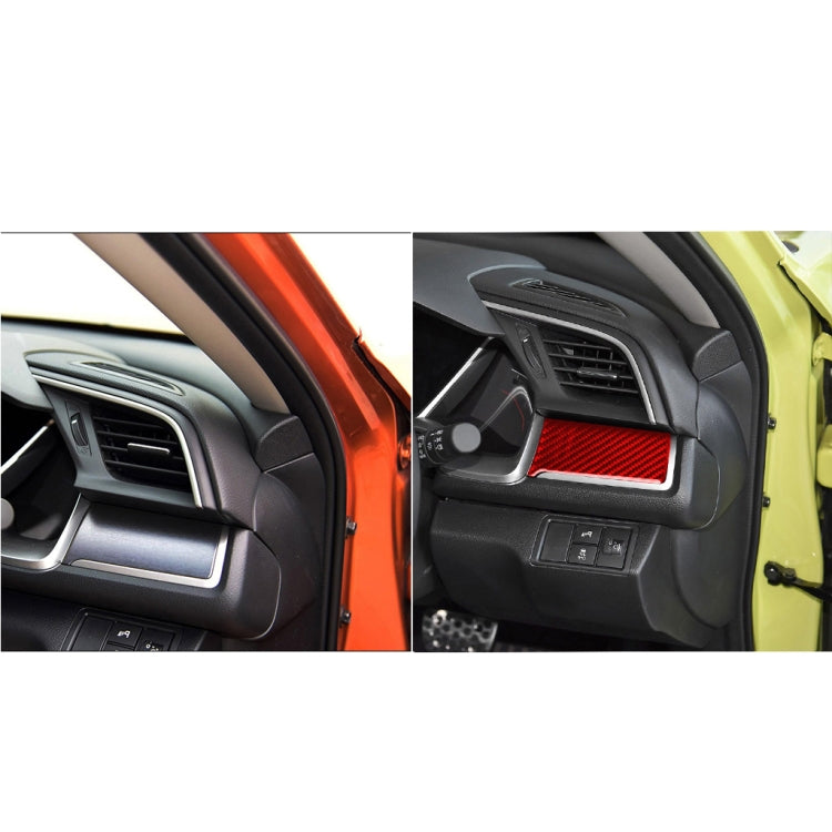 Car Carbon Fiber Central Control Left Decorative Sticker for Honda Tenth Generation Civic 2016-2019, Right Drive ÎҵÄÉ̵ê