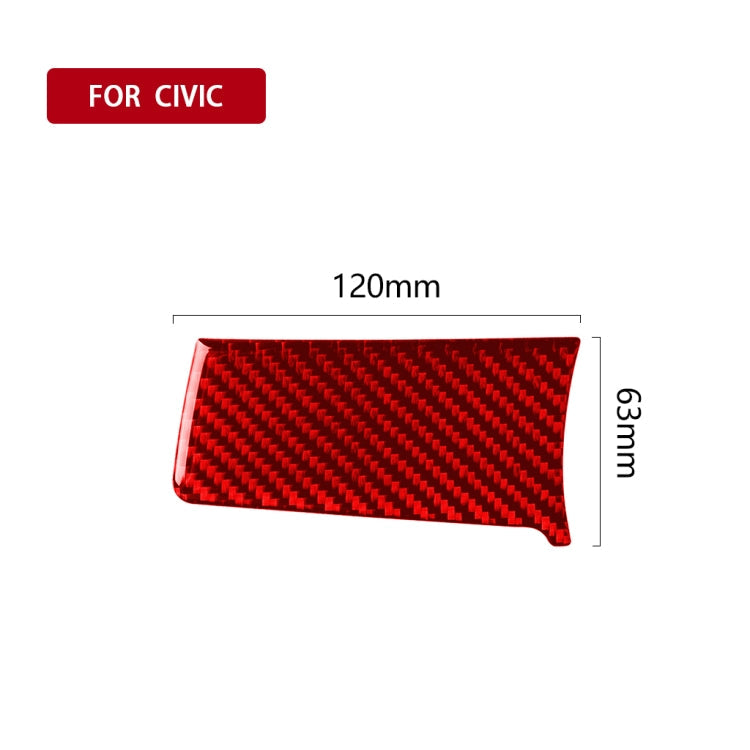 Car Carbon Fiber Central Control Left Decorative Sticker for Honda Tenth Generation Civic 2016-2019, Left Drive ÎҵÄÉ̵ê