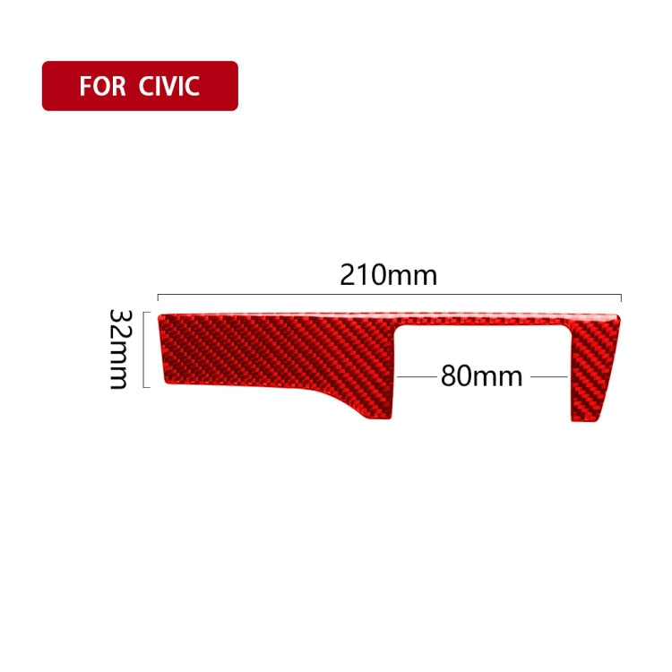 Car Carbon Fiber Headlight Switch Panel Decorative Sticker for Honda Tenth Generation Civic 2016-2019, Right Drive ÎҵÄÉ̵ê