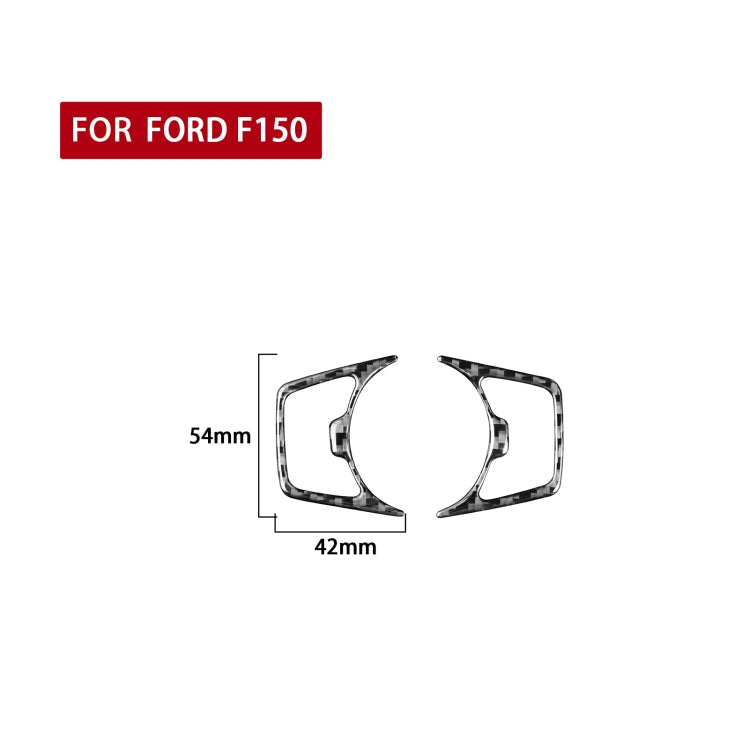 Car Carbon Fiber Headlight Switch Decorative Sticker for Ford F150 2017-2020, Left and Right Drive Universal ÎҵÄÉ̵ê