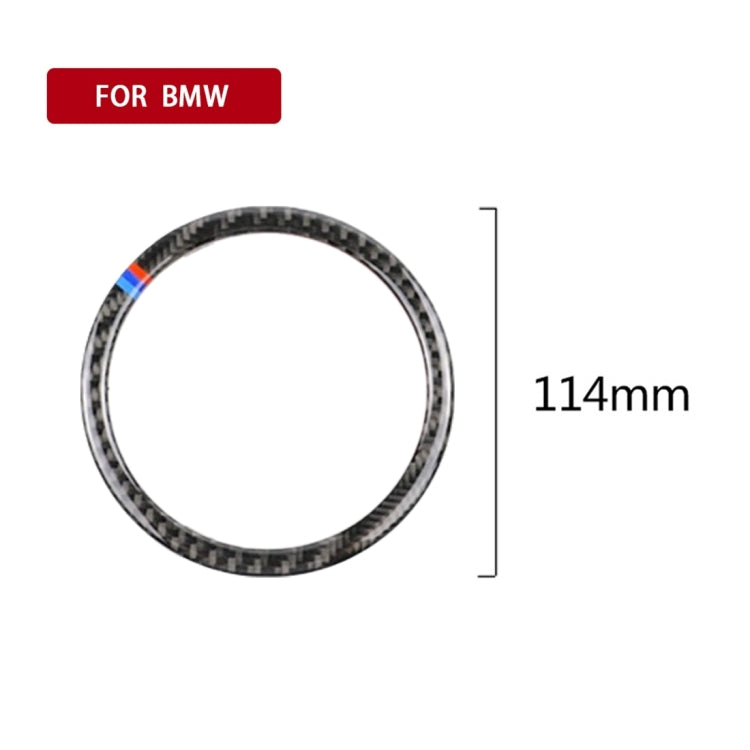 4 PCS Carbon Fiber Car Horn Ring Decorative Sticker for BMW F30 2013-2018 / F34 2013-2017 ÎҵÄÉ̵ê