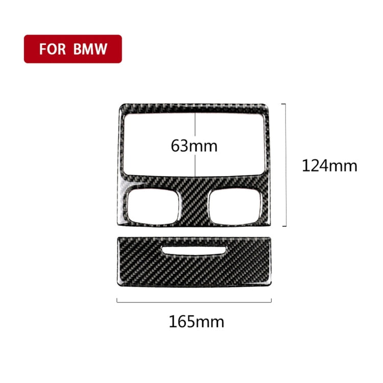 Carbon Fiber Car Rear Air Vent Combination Decorative Sticker with Hole for BMW E90 / E92 2005-2012 ÎҵÄÉ̵ê