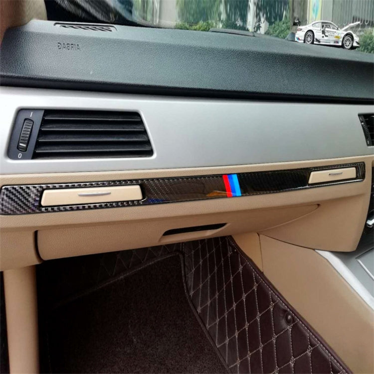 Three Color Carbon Fiber Car Right Driving Middle Control Decorative Sticker for BMW E90 / E92 / E93 2005-2012 ÎҵÄÉ̵ê