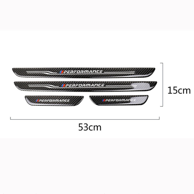 High Edition Carbon Fiber Car Door Threshold Decorative Sticker for BMW E90 2005-2012 ÎҵÄÉ̵ê