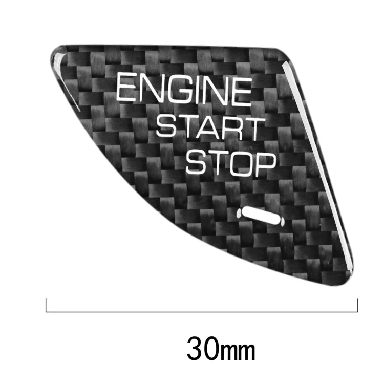 Car Carbon Fiber Engine Start Button Decorative Cover Trim for Cadillac ATS / ATS-L ÎҵÄÉ̵ê