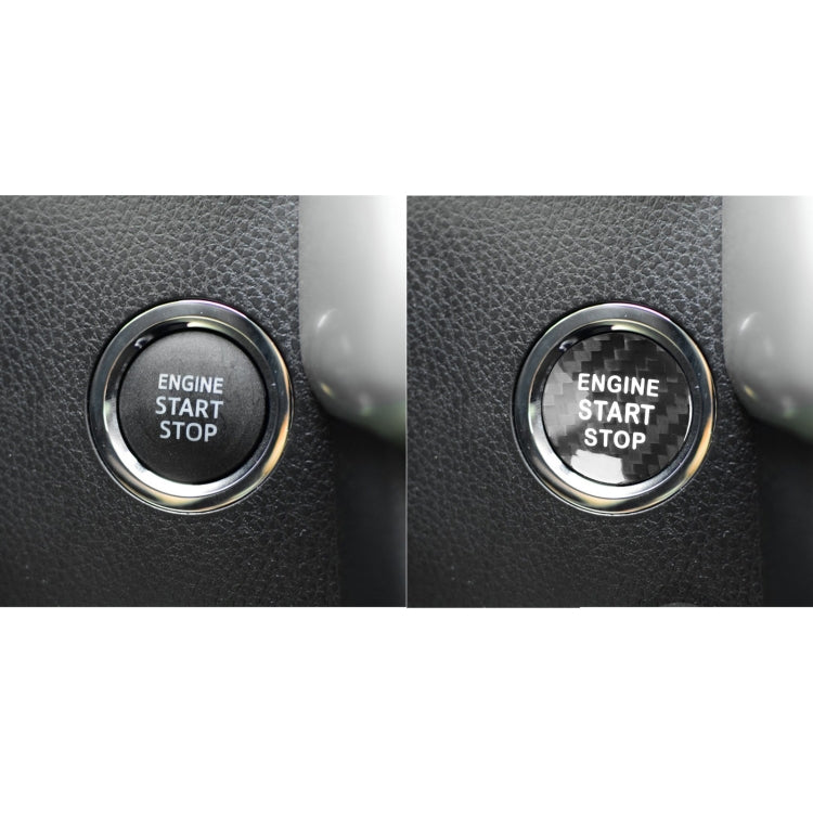 Car Carbon Fiber Engine Start Button Decorative Cover Trim for Toyota Highlander ÎҵÄÉ̵ê