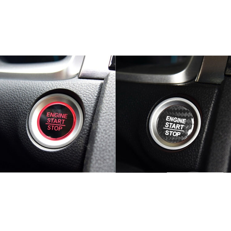 Car Carbon Fiber Engine Start Button Decorative Cover Trim for Honda CRV 2017-2019 ÎҵÄÉ̵ê