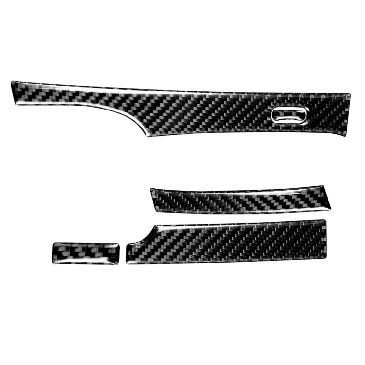 5 in 1 Car Carbon Fiber Automatic Gear Decorative Sticker for Honda Civic 8th Generation 2006-2011, Left Drive-Reluova