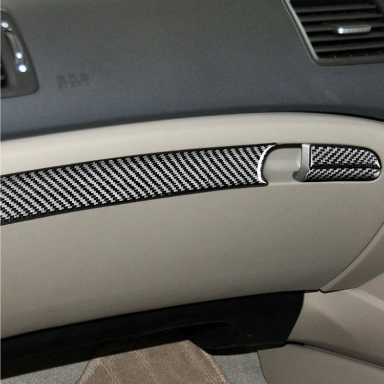 3 in 1 Car Carbon Fiber Front Passenger Seat Storage Box Decorative Sticker for Honda Civic 8th Generation 2006-2011, Right Drive ÎҵÄÉ̵ê