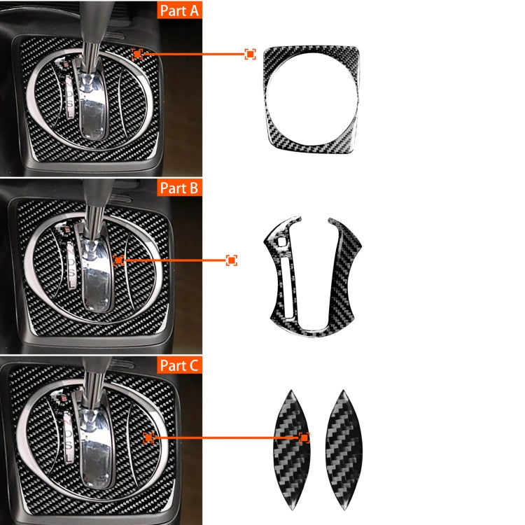 4 in 1 Car Carbon Fiber Automatic Gear Set Decorative Sticker for Honda Civic 8th Generation 2006-2011, Left Drive ÎҵÄÉ̵ê