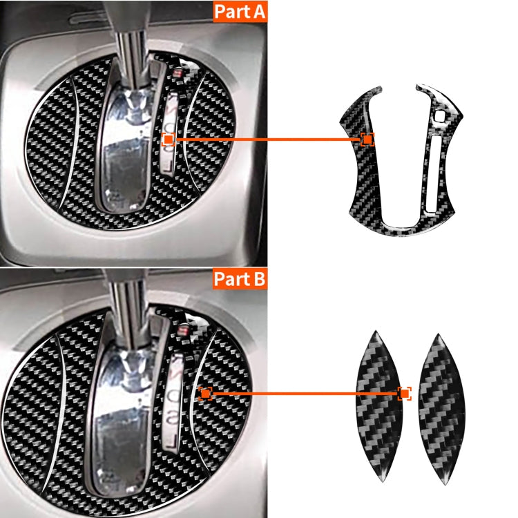 3 in 1 Car Carbon Fiber Automatic Gear Decorative Sticker for Honda Civic 8th Generation 2006-2011, Right Drive ÎҵÄÉ̵ê