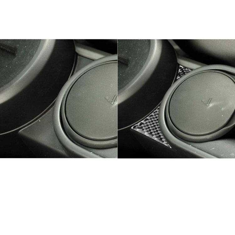 Car Carbon Fiber Water Cup Holder Decorative Sticker for Jeep Wrangler JK 2007-2010, Left Drive ÎҵÄÉ̵ê