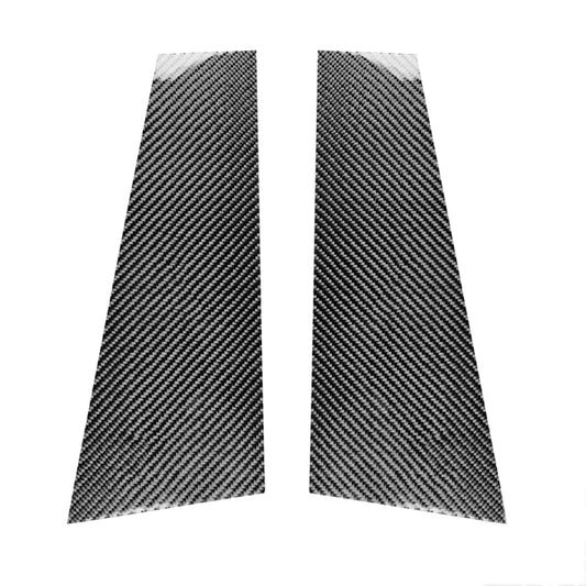 2 in 1 Car Carbon Fiber B-pillar Decorative Sticker for Mercedes-Benz CLA&#160;W117 2013-2019, Left and Right Drive Universal-Reluova