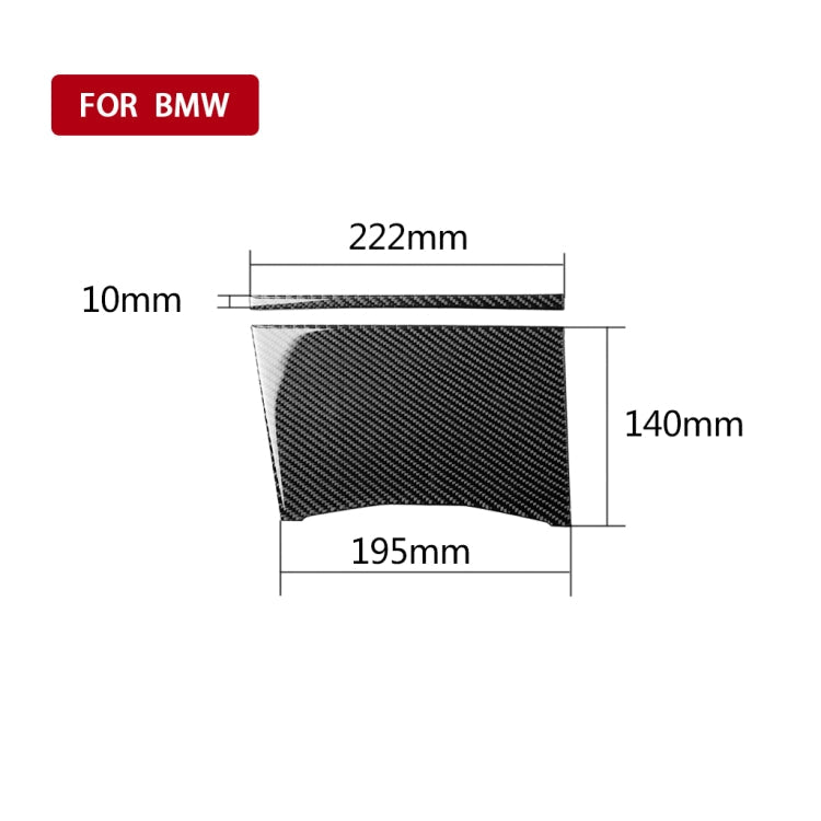 2 in 1 Car Carbon Fiber Water Cup Cover Decorative Sticker for BMW 3 Series G20/G28/325Li/330d/335 2019-2020, Right Drive-Reluova