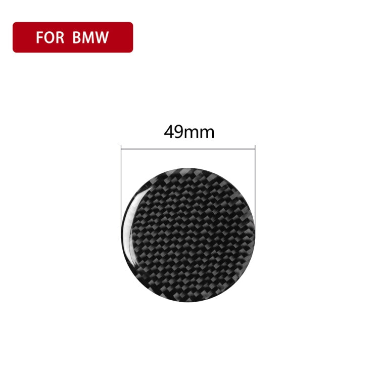 Car Carbon Fiber Multimedia Knob Decorative Sticker for BMW 3 Series G20/G28/325Li/330d/335 2019-2020, Left and Right Drive Universal ÎҵÄÉ̵ê