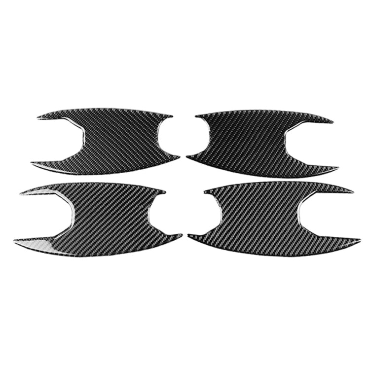 4 in 1 Car Carbon Fiber Outside Door Bowl Decorative Sticker for BMW 3 Series G20/G28/325Li/330d/335 2019-2020, Left and Right Drive Universal ÎҵÄÉ̵ê