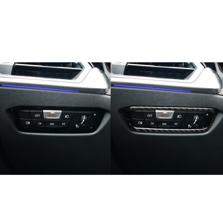 Car Carbon Fiber Headlight Adjustment Frame Decorative Sticker for BMW 3 Series G20/G28/325Li/330d/335 2019-2020, Left and Right Drive Universal ÎҵÄÉ̵ê