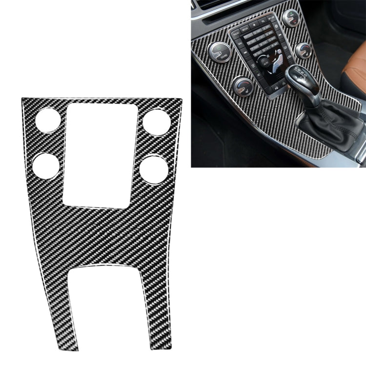 Car Carbon Fiber Central Control Panel Decorative Stickers for Volvo V60 2010-2017 / S60 2010-2018, Left Drive ÎҵÄÉ̵ê