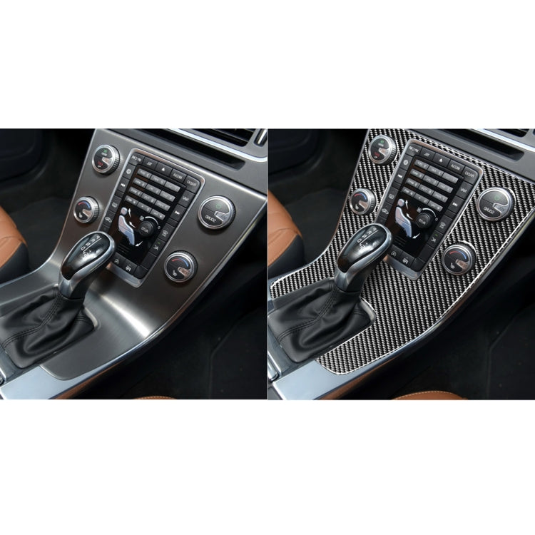 Car Carbon Fiber Central Control Panel Decorative Stickers for Volvo V60 2010-2017 / S60 2010-2018, Right Drive ÎҵÄÉ̵ê