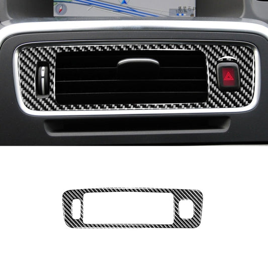 Car Carbon Fiber Central Control Below Air Outlet Decorative Stickers for Volvo V60 2010-2017 / S60 2010-2018, Left Drive ÎҵÄÉ̵ê