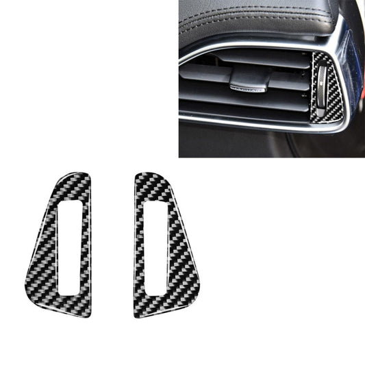 2 PCS Car Carbon Fiber Left and Right Air Outlet Decorative Stickers for Jaguar F-PACE X761 XE X760 XF X260 XJ 2016-2020, Left and Right Drive Universal-Reluova