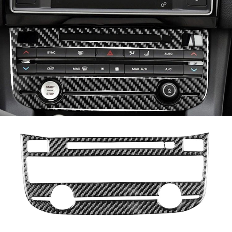 Car Carbon Fiber Air Conditioning Panel Decorative Stickers for Jaguar F-PACE X761 XE X760 XF X260 2016-2020, Left and Right Drive Universal ÎҵÄÉ̵ê