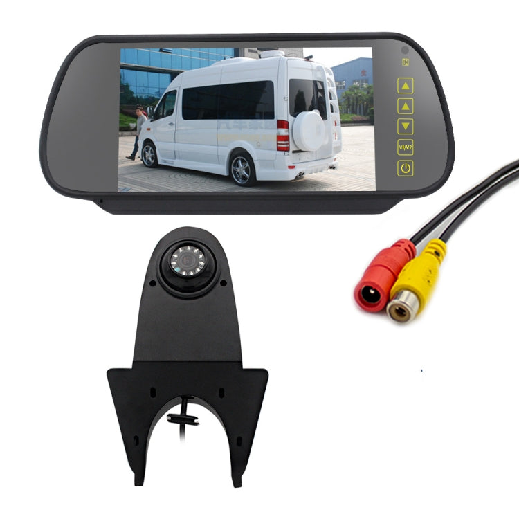 PZ506 Car Waterproof Reversing View Camera + 7 inch Rearview Monitor for Mercedes Benz