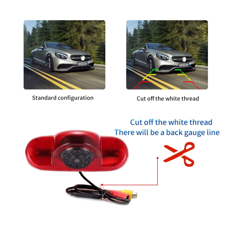 PZ464 Car Waterproof Brake Light View Camera + 7 inch Rearview Monitor for Renault / Vauxhall