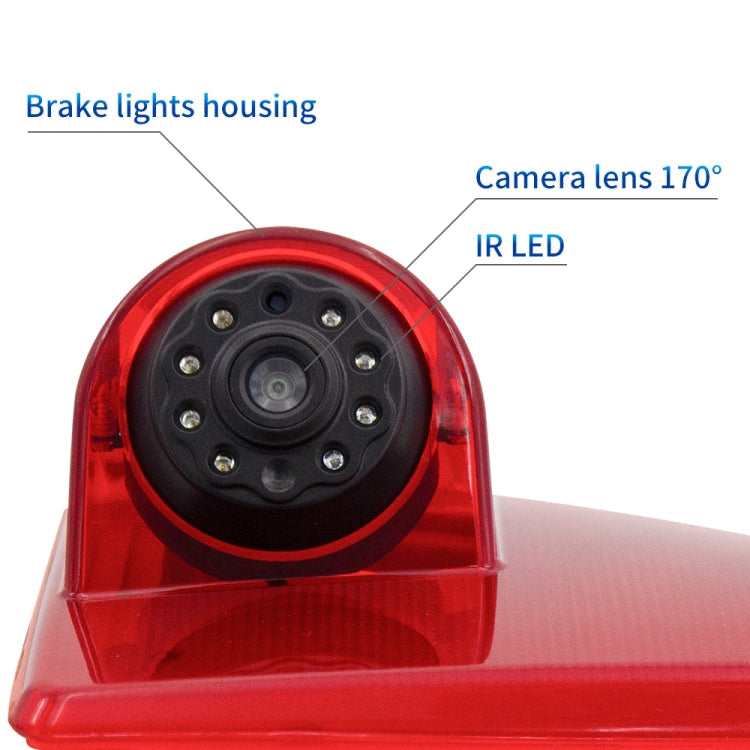 PZ462 Car Waterproof Brake Light View Camera + 7 inch Rearview Monitor for Renault / Nissan / Opel