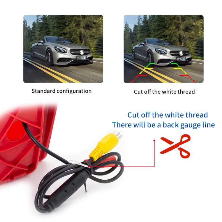 PZ462 Car Waterproof Brake Light View Camera + 7 inch Rearview Monitor for Renault / Nissan / Opel