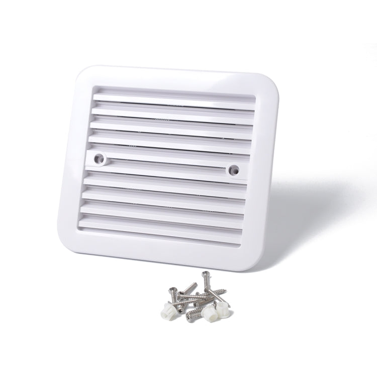 12V White Air Vent with Fan RV Trailer Caravan Gale Side Air Ventilation