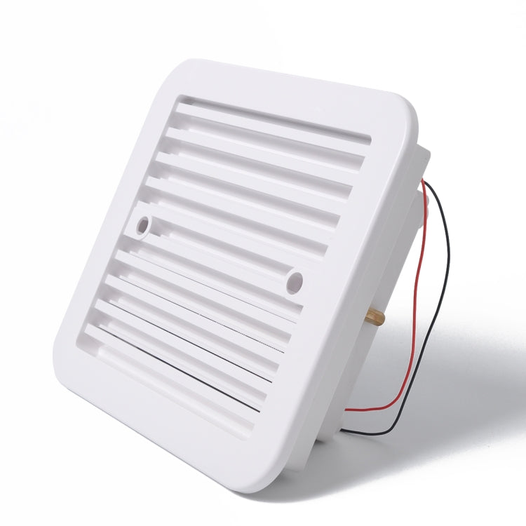 12V White Air Vent with Fan RV Trailer Caravan Mute Side Air Ventilation