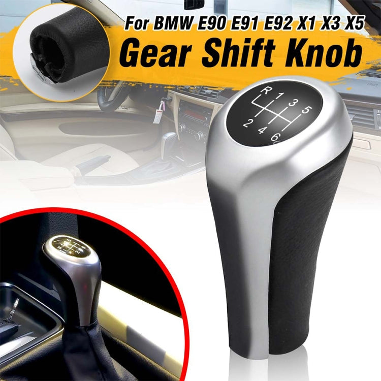 Car 6-speed Matte Silver Gear Shift Lever Knob for BMW ÎҵÄÉ̵ê