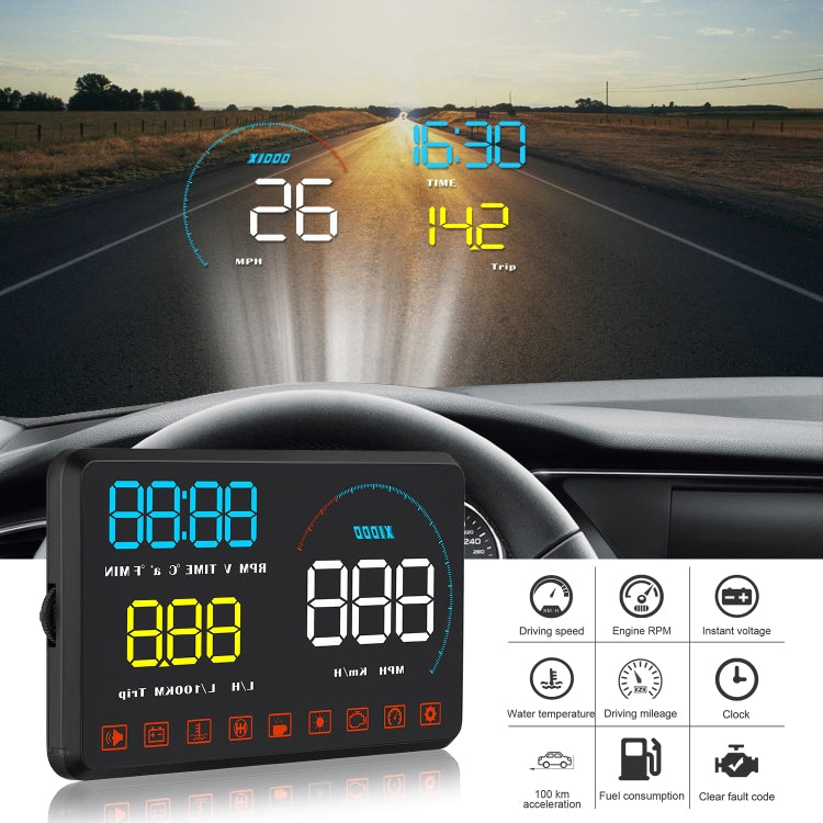 A9 5.5 inch Universal Car OBD2 HUD Vehicle-mounted Head Up Display ÎҵÄÉ̵ê