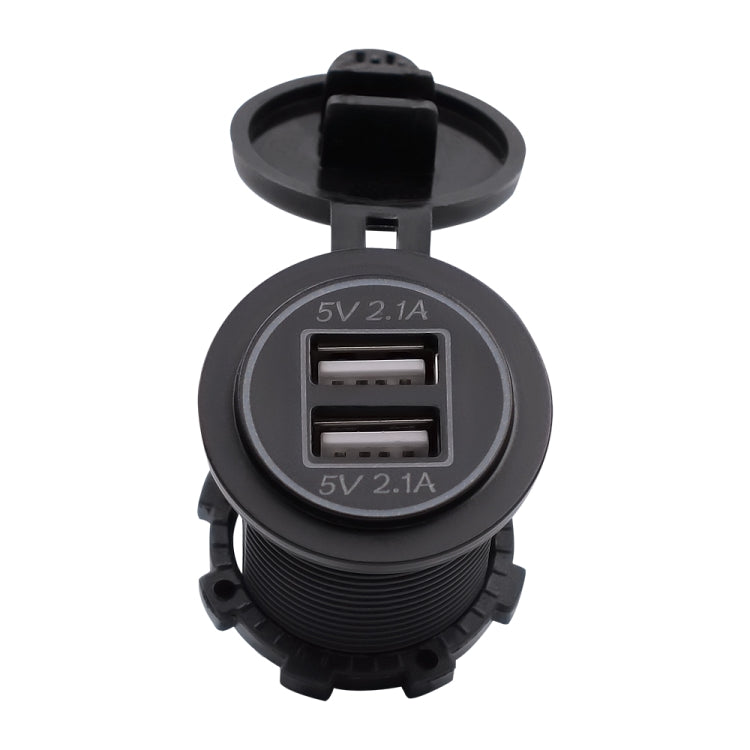 Universal Car Dual USB Charger Power Outlet Adapter 4.2A 5V IP66 with Aperture + 60cm Cable ÎҵÄÉ̵ê