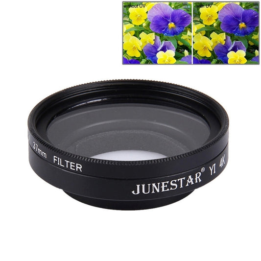 JUNESTAR for Xiaomi Xiaoyi Yi II 4K Sport Action Camera Proffesional 37mm UV Filter + Lens Protective Cap My Store