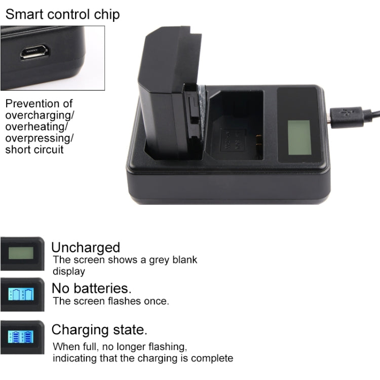 Dual Channel Digital LCD Display Battery Charger with USB Port for Sony NP-FZ100 Battery, Compatible with Sony A9 (ILCE-9) My Store