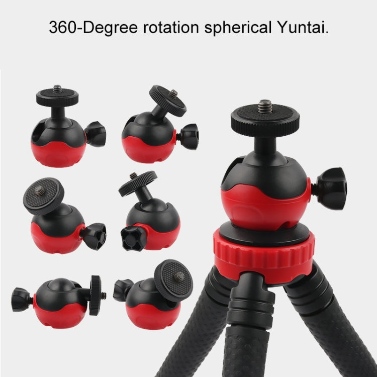 Mini Octopus Flexible Tripod Holder with Phone Clamp for iPhone, Galaxy, Huawei, GoPro Hero11 Black  / HERO10 Black / HERO9 Black / HERO8 Black /7 /6 /5 /5 Session /4 Session /4 /3+ /3 /2 /1, Xiaoyi and Other Action Cameras My Store