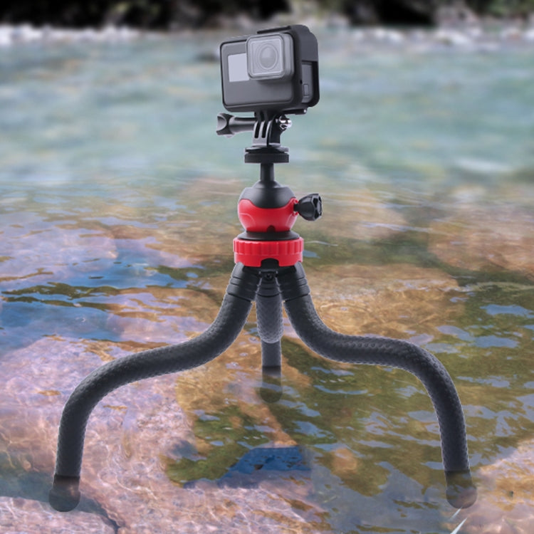 Mini Octopus Flexible Tripod Holder with Phone Clamp for iPhone, Galaxy, Huawei, GoPro Hero11 Black  / HERO10 Black / HERO9 Black / HERO8 Black /7 /6 /5 /5 Session /4 Session /4 /3+ /3 /2 /1, Xiaoyi and Other Action Cameras My Store